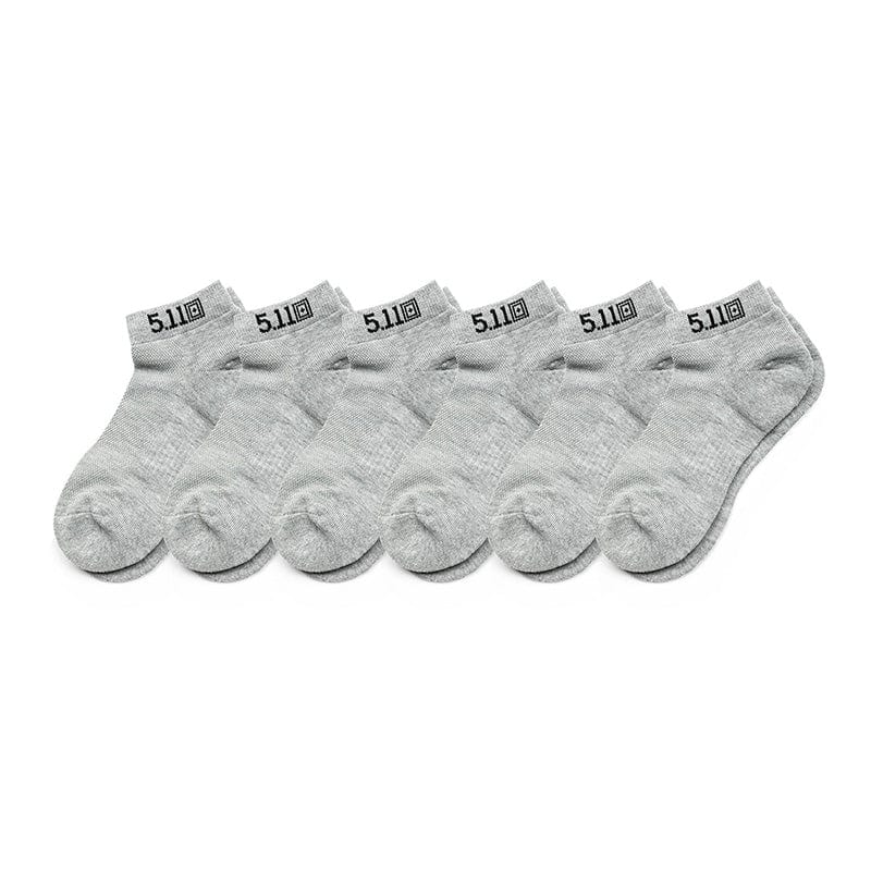 5.11 PT-R Ankle 6 Pack Heather Grey 1