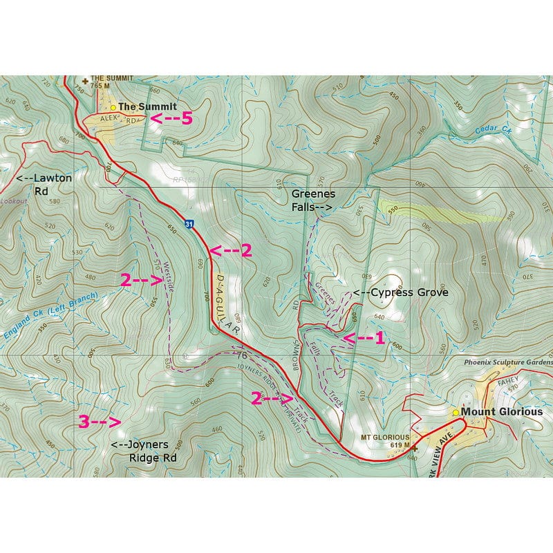 World Wide Maps Samsonvale Bush Walks Map 9443-24