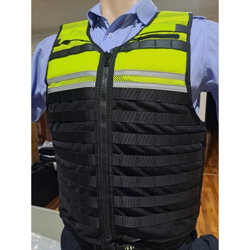 Response Wear Defender-3 Molle Stab Vest Black and Yellow 1