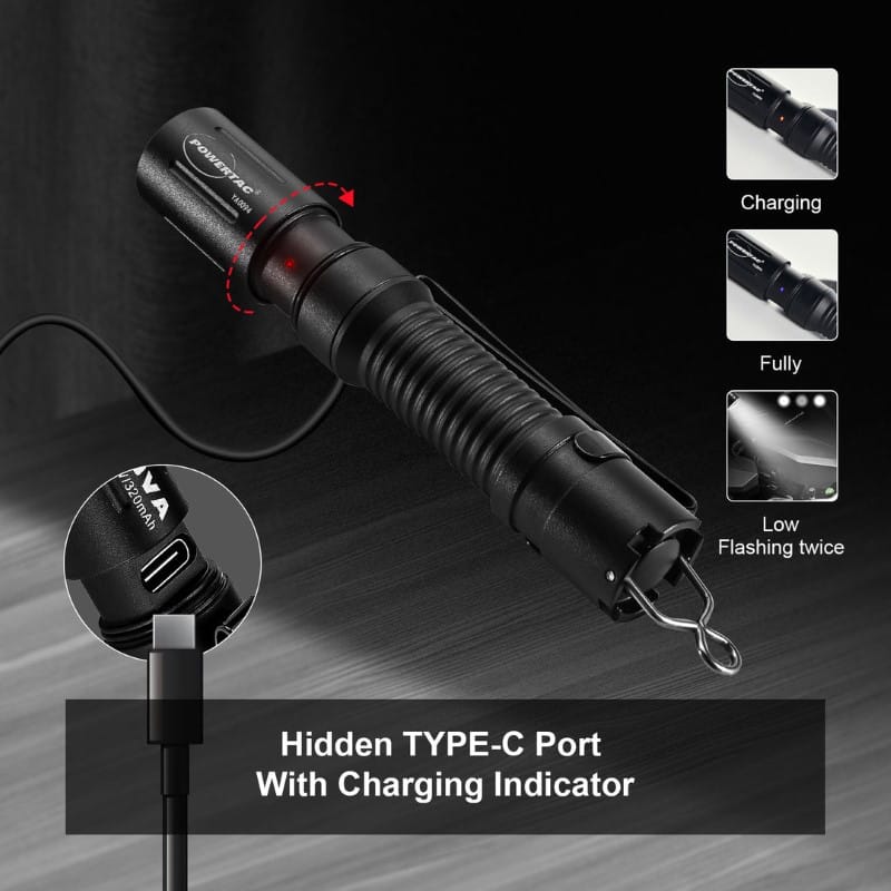 Powertac E3R Nova - 820 Lumen Rechargeable Flashlight