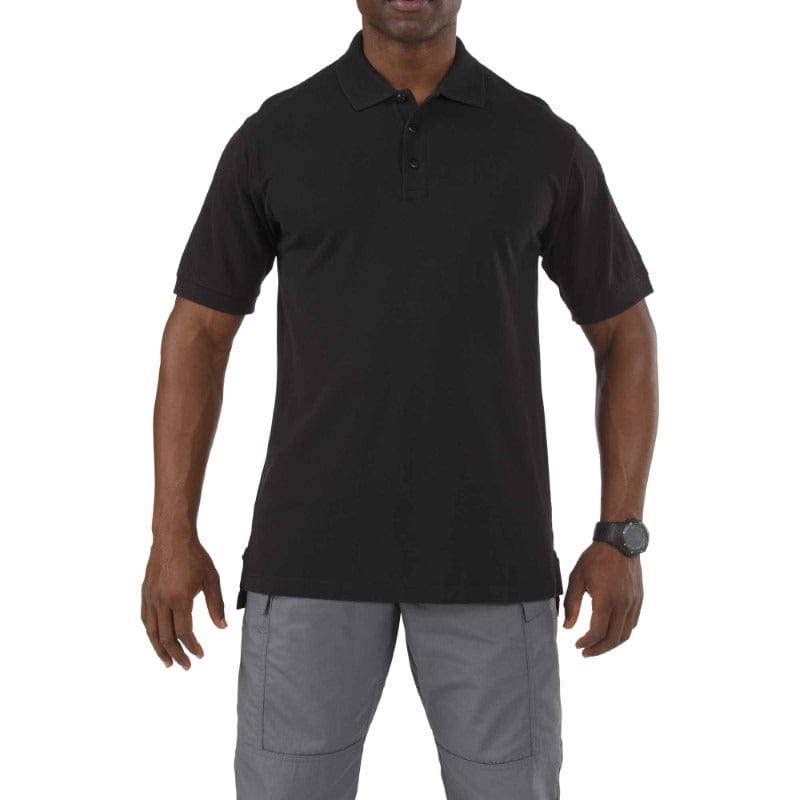 5.11 Professional Short Sleeve Polo Black Front