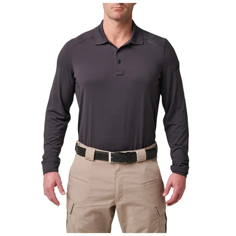 5.11 Helios Long Sleeve Polo Charcoal 1