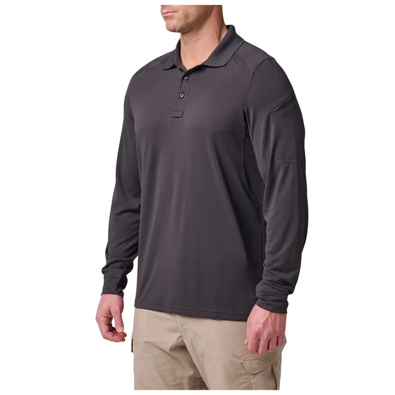 5.11 Helios Long Sleeve Polo Charcoal 6