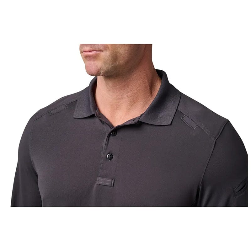 5.11 Helios Long Sleeve Polo Charcoal 8