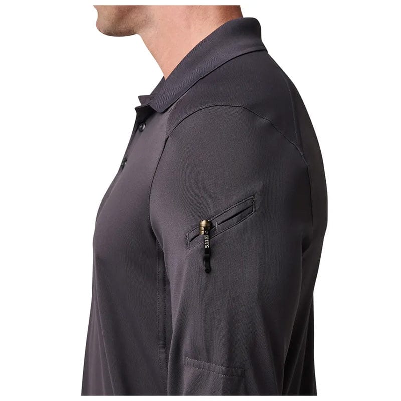 5.11 Helios Long Sleeve Polo Charcoal 9