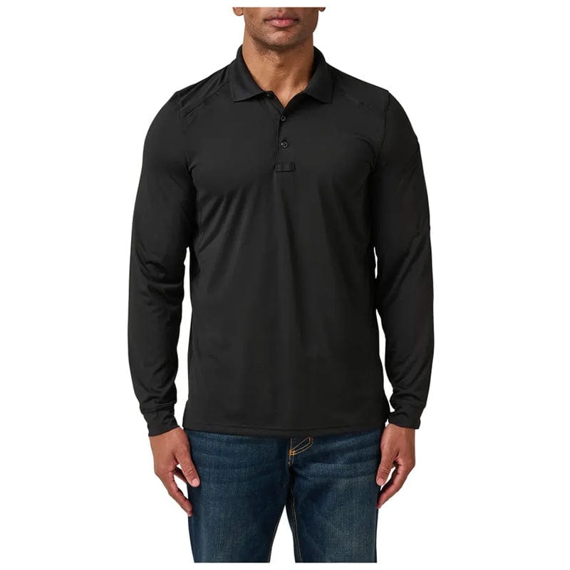 5.11 Helios Long Sleeve Polo Black 1