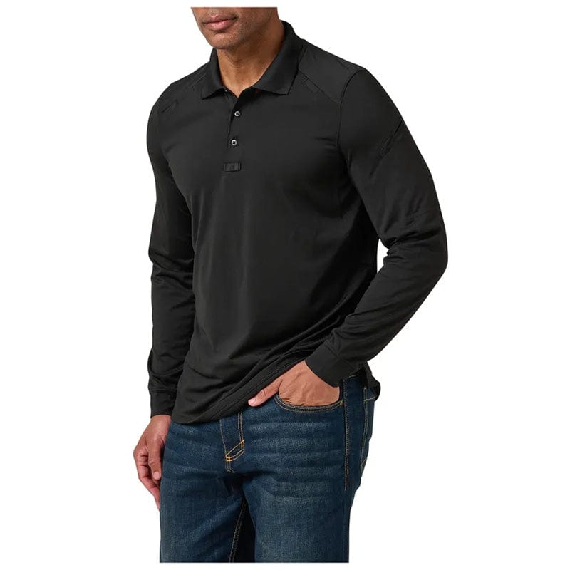 5.11 Helios Long Sleeve Polo Black 2