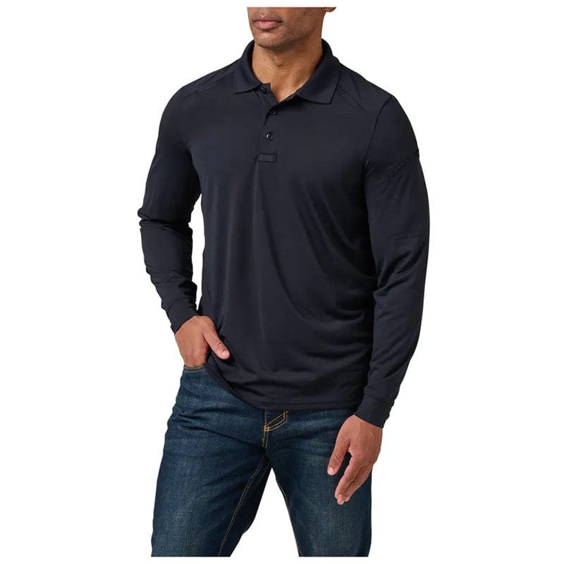 5.11 Helios Long Sleeve Polo Dark Navy 1