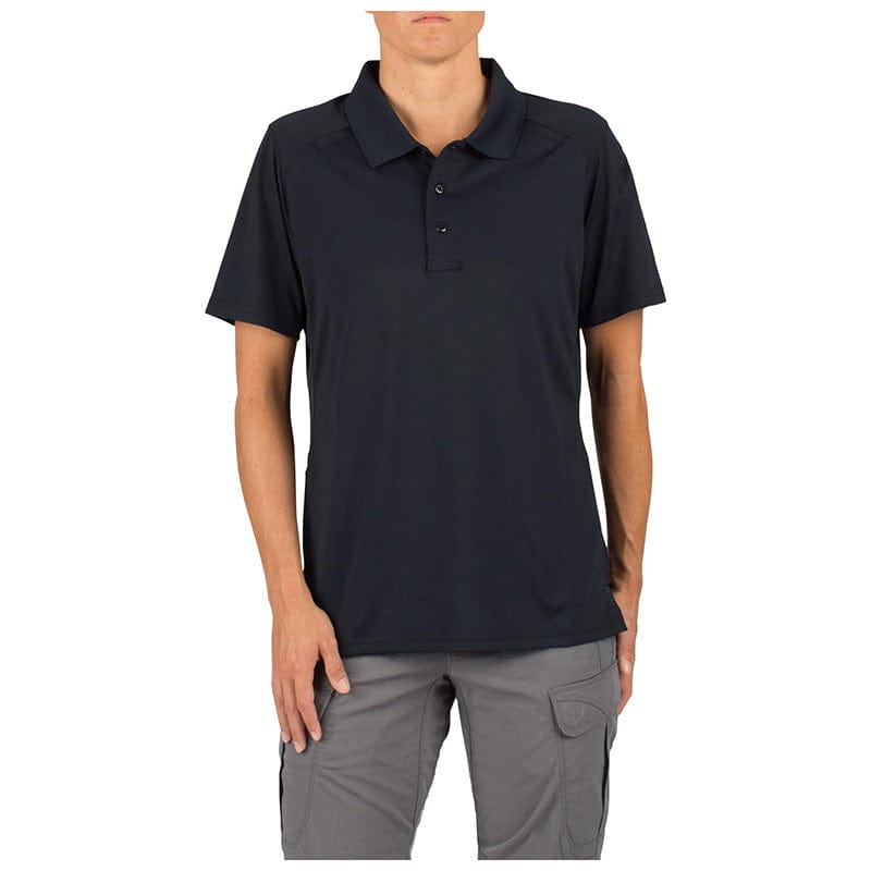 5.11 Women's Helios Short Sleeve Polo Dark Navy Front