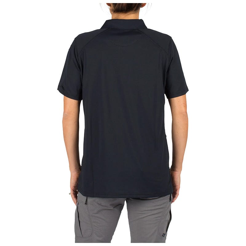 5.11 Women's Helios Short Sleeve Polo Dark Navy Back