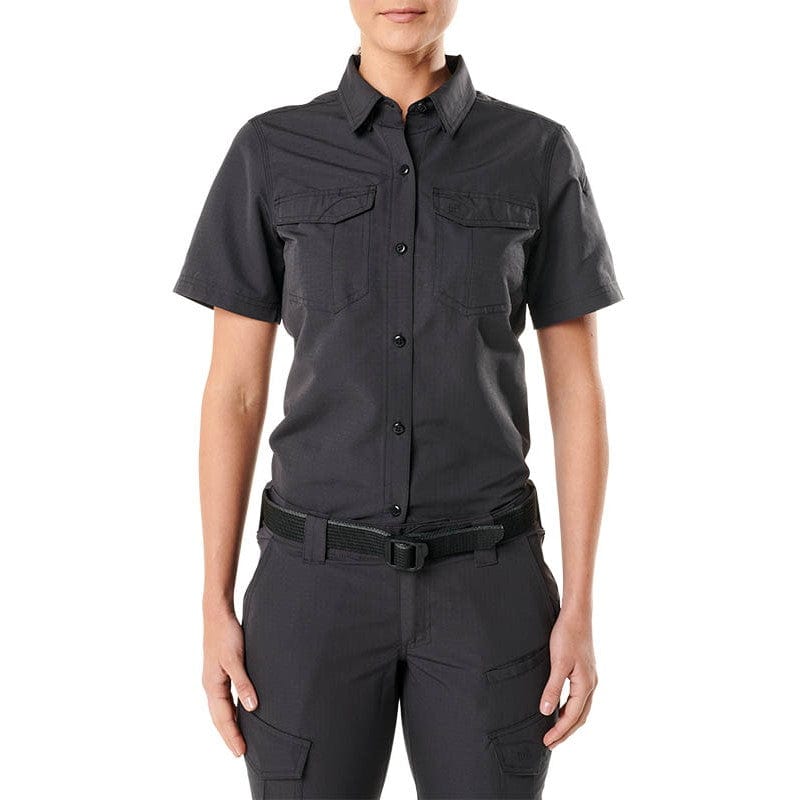 5.11 Women's Fast-Tac Short Sleeve Shirt Charcoal 1