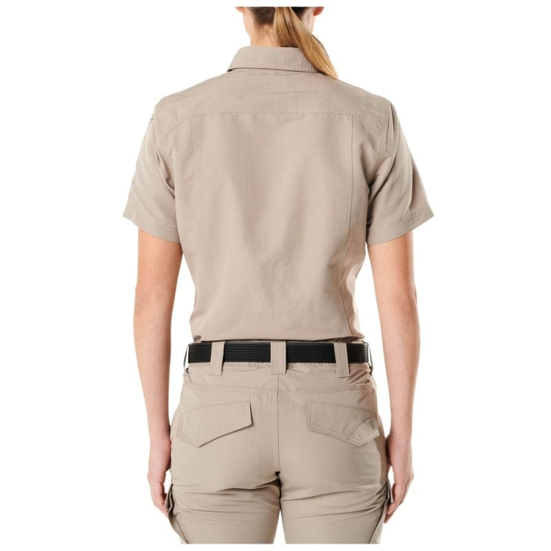 5.11 Women's Fast-Tac Short Sleeve Shirt Khaki 2