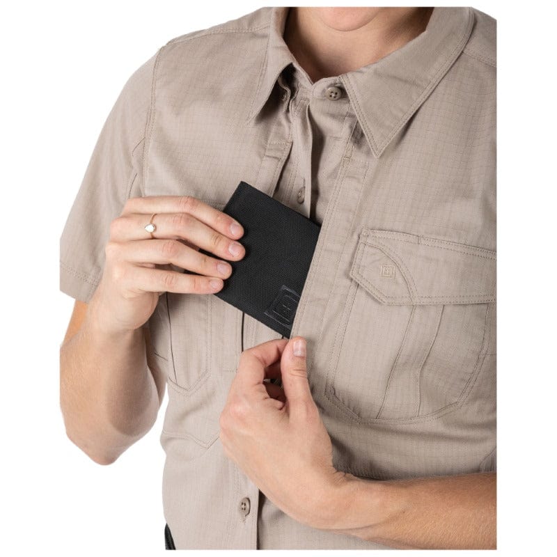 5.11 Women's Stryke Short Sleeve Short Khaki 1