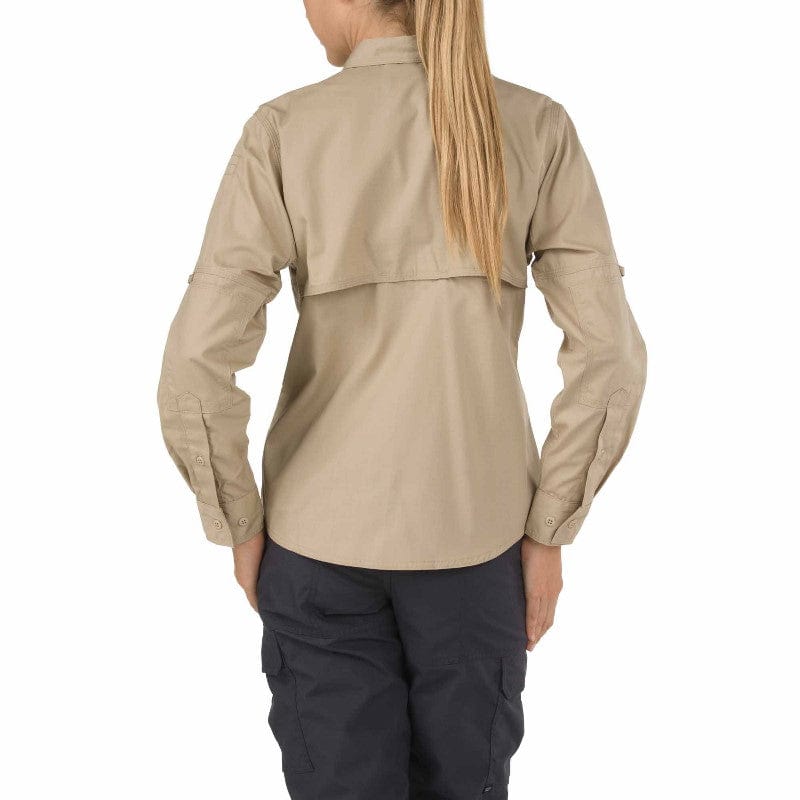 5.11 Women's Taclite Pro Long Sleeve Shirt TDU Khaki 3