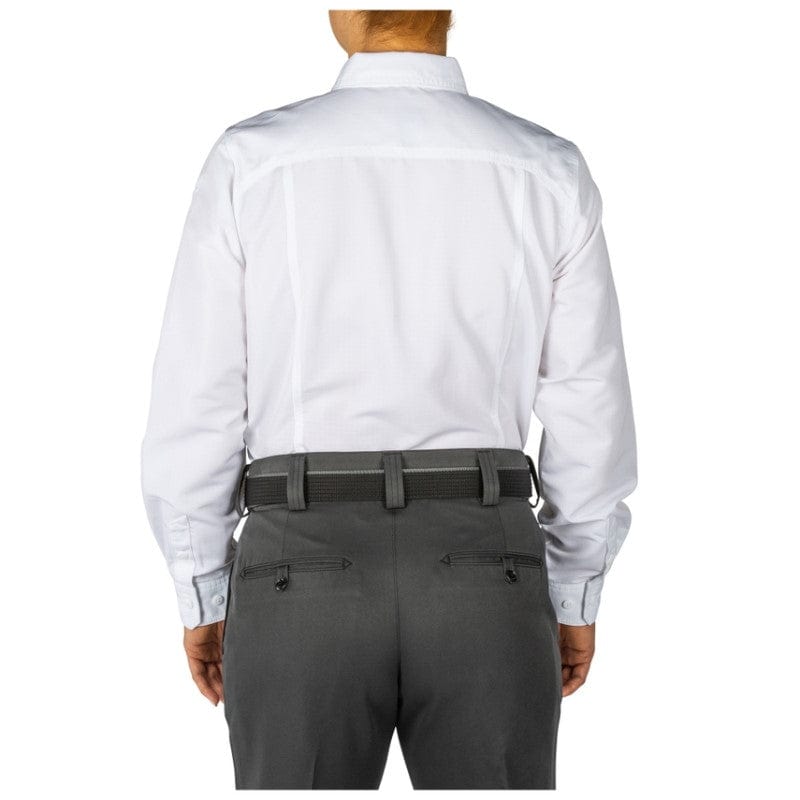 5.11 Women's Fast-Tac Long Sleeve Shirt Uniform White 2