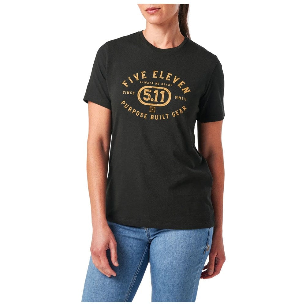5.11 Women's Purpose Crest V2 S/S Tee Black 1