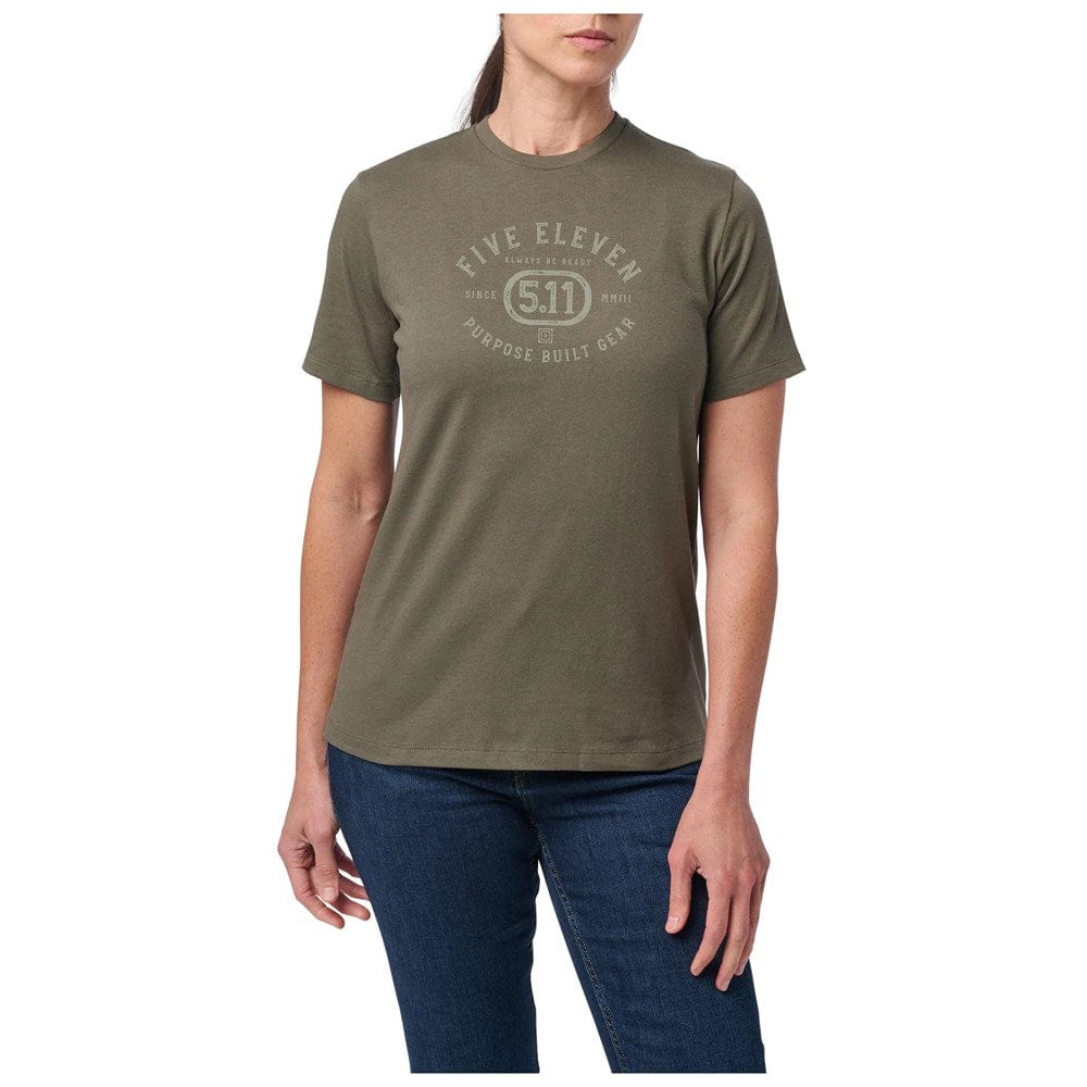 5.11 Women's Purpose Crest V2 S/S Tee Ranger Green