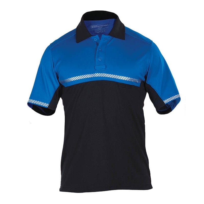 5.11 Bike Patrol Short Sleeve Polo Royal Blue Front 1