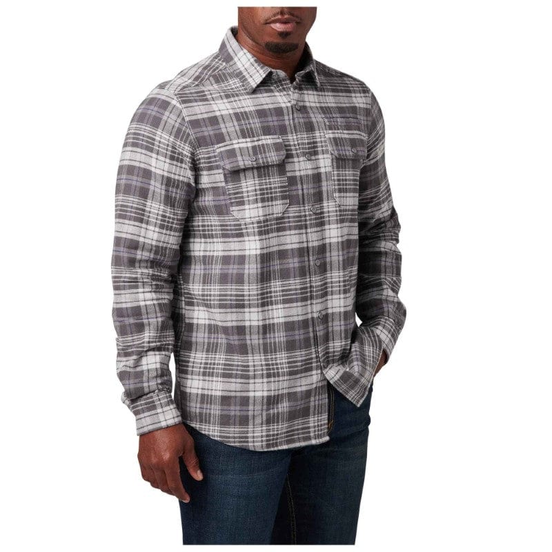 5.11 Lester Flannel Shirt Overcast Grey Plaid 1