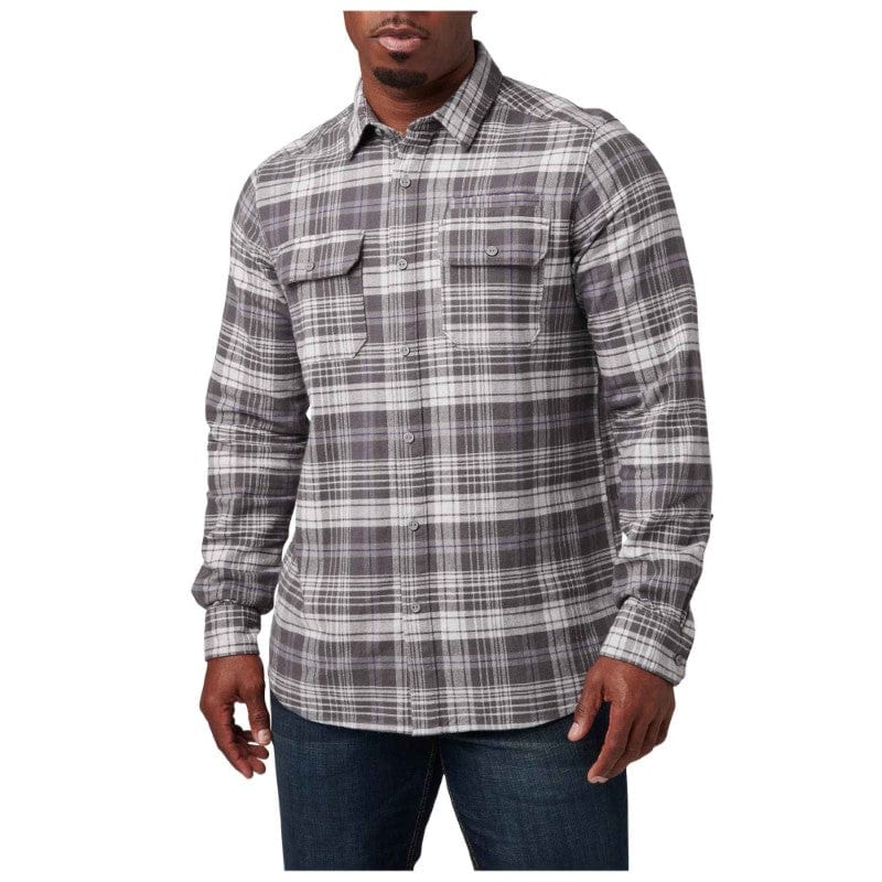 5.11 Lester Flannel Shirt Overcast Grey Plaid 2