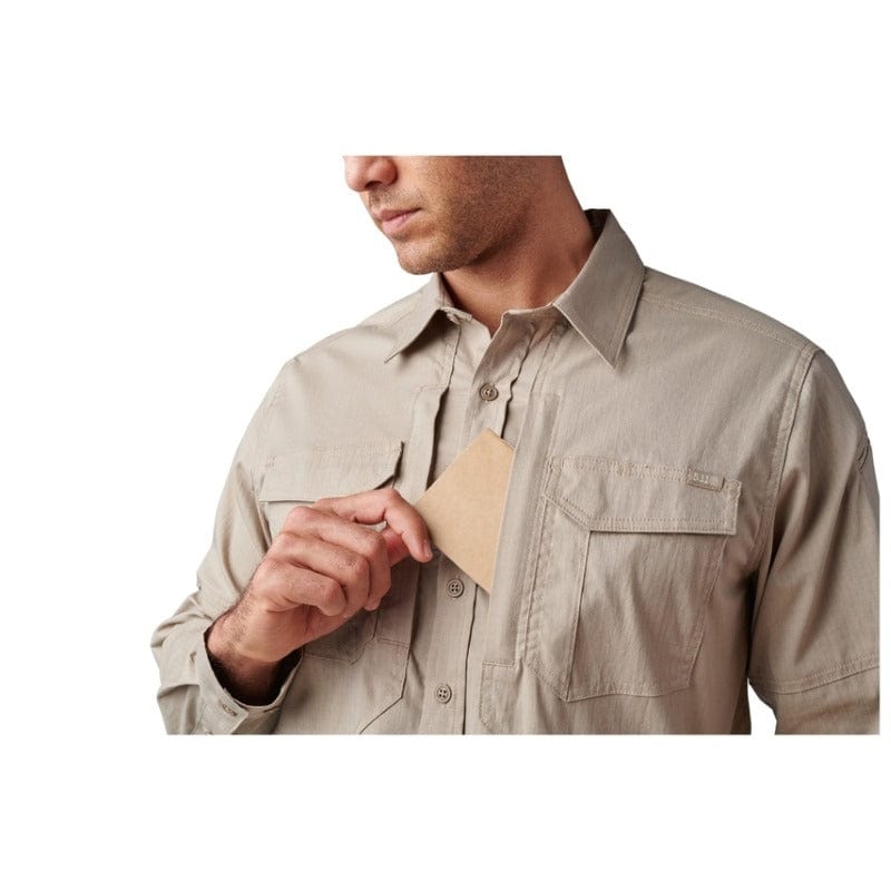 5.11 ABR Pro Long Sleeve Shirt-Khaki 4