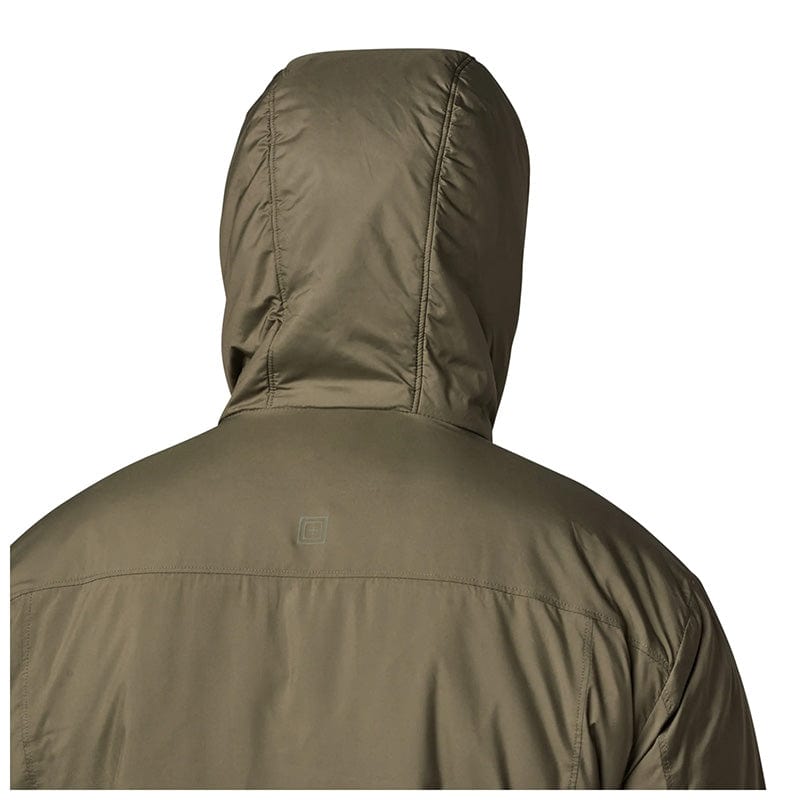 5.11 Adventure Primaloft Jacket Ranger Green Hood Back