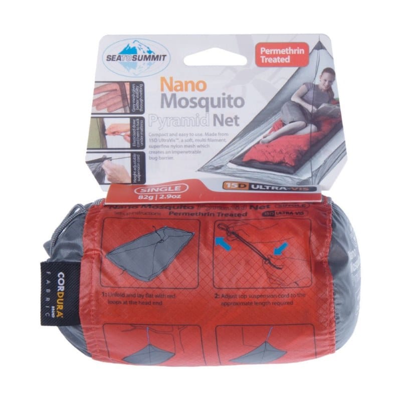 Sea to Summit Nano Mosquito Pyramid Net - Permethrin Treated