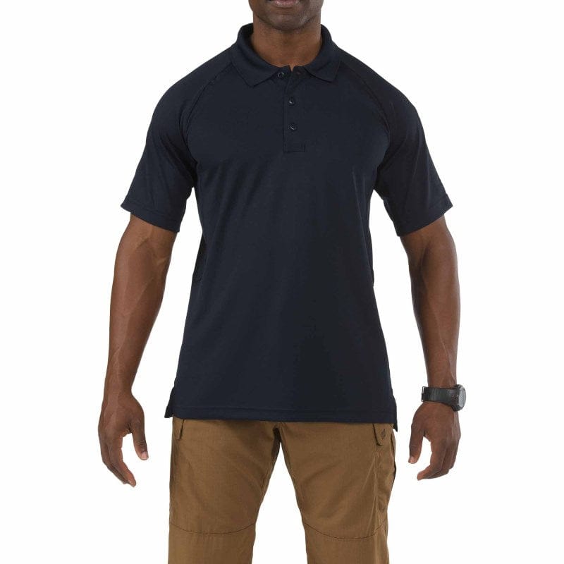 5.11 Performance Short Sleeve Polo Dark Navy Front View