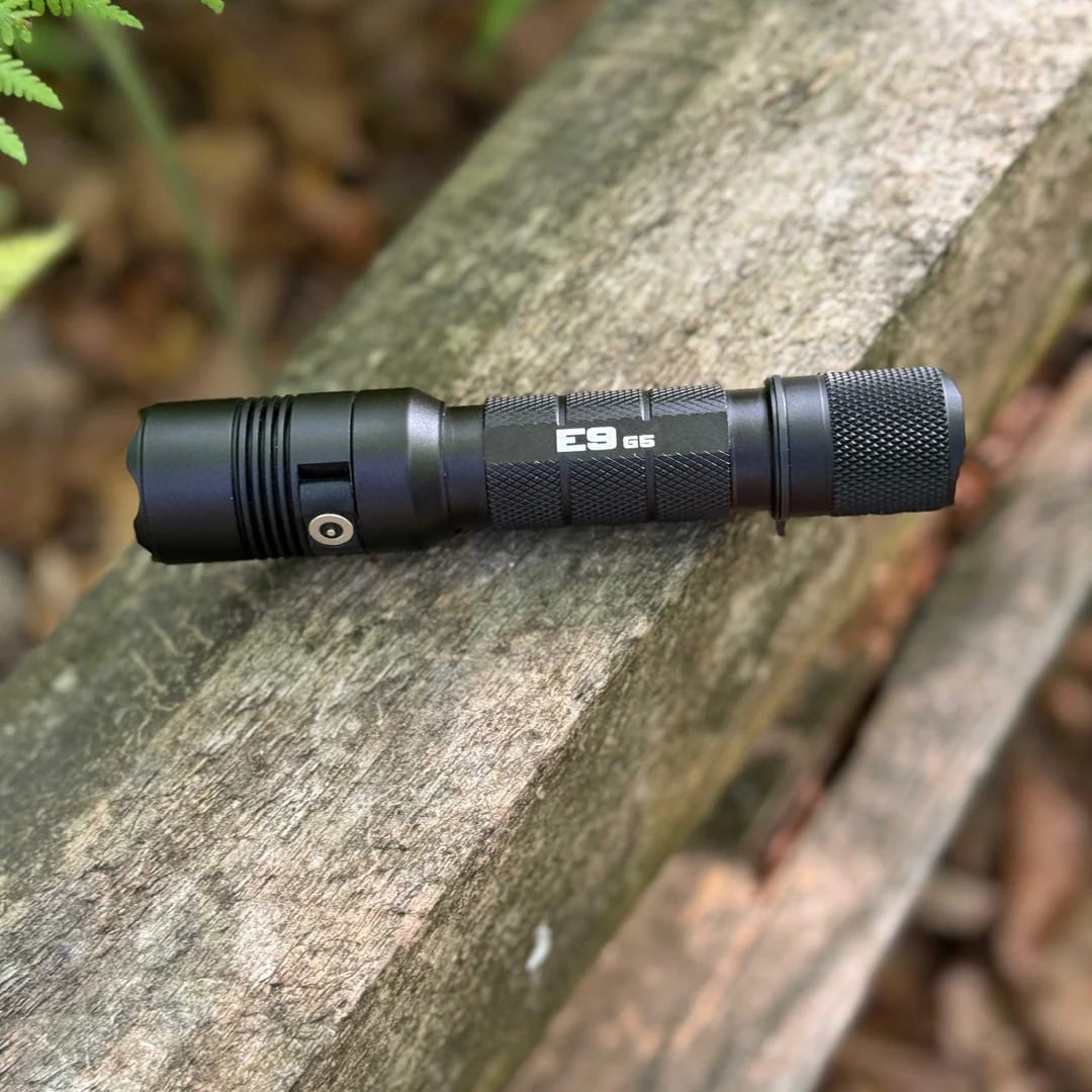 Powertac E9 GEN5 Long Throw - 3,000 Lumen 388 Meter Tactical EDC Flashlight