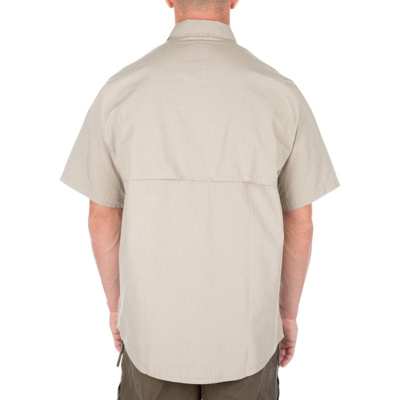 5.11 Tactical Short Sleeve Shirt Khaki Back