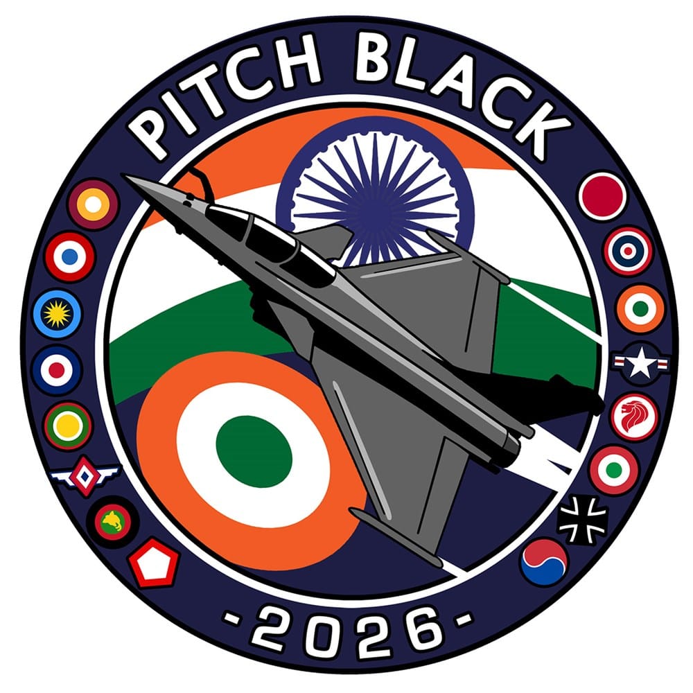 Mach 5 Pitch Black 2026 Indian Air Force Rafale Sticker