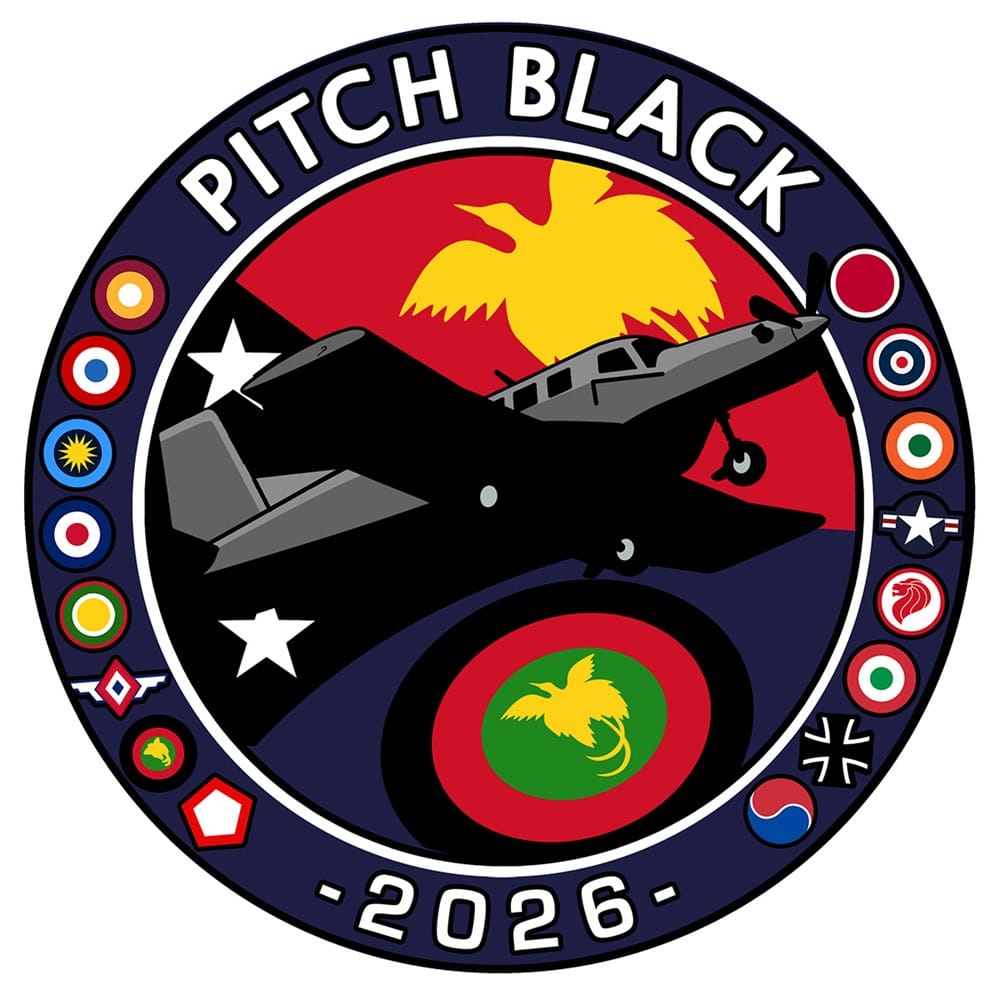 Mach 5 Pitch Black 2026 Papua New Guinea Defence Force PAC-750 Sticker