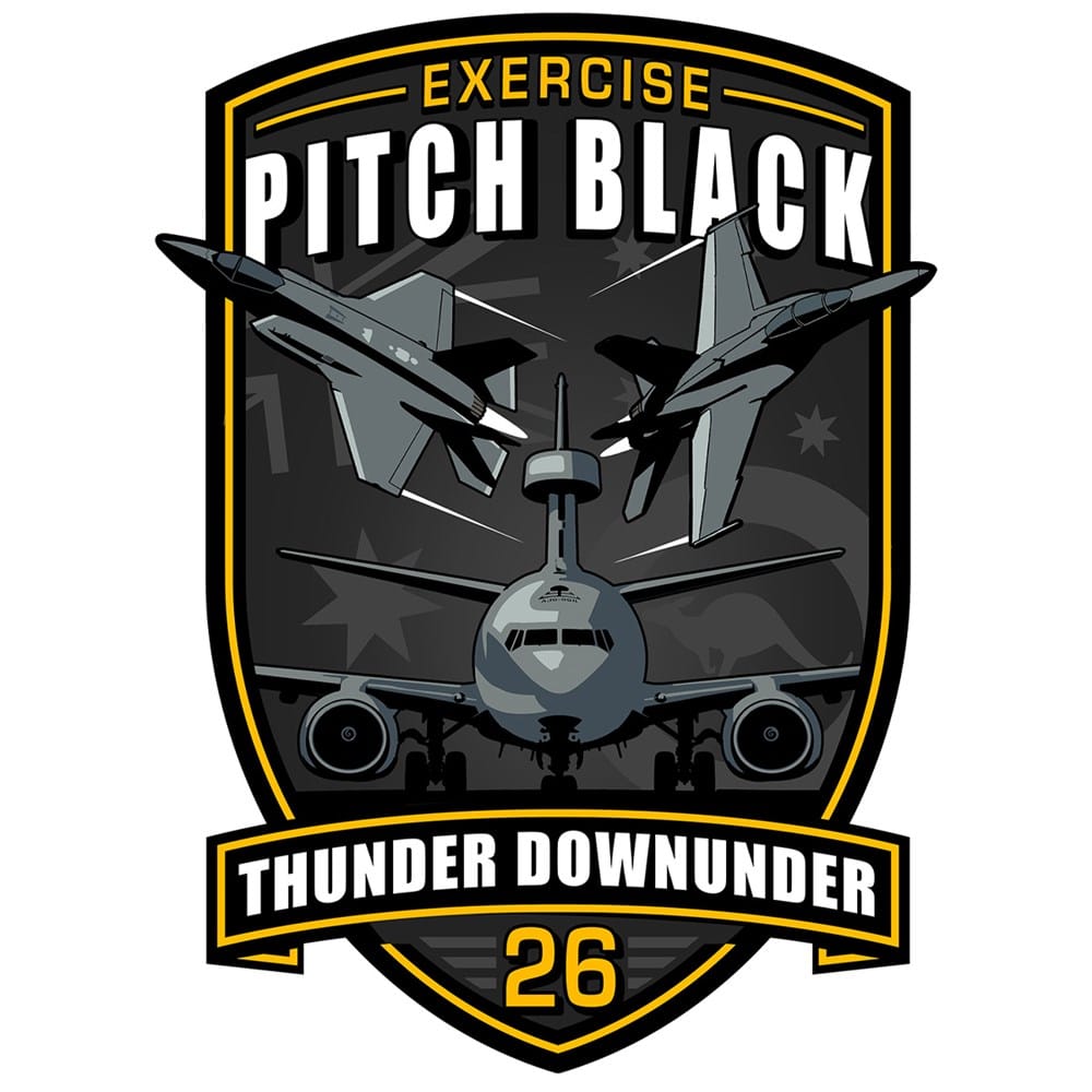 Mach 5 Pitch Black 2026 Royal Australian Air Force F-35 Lightning F/A-18 Hornet E-7 Wedgetail Sticker