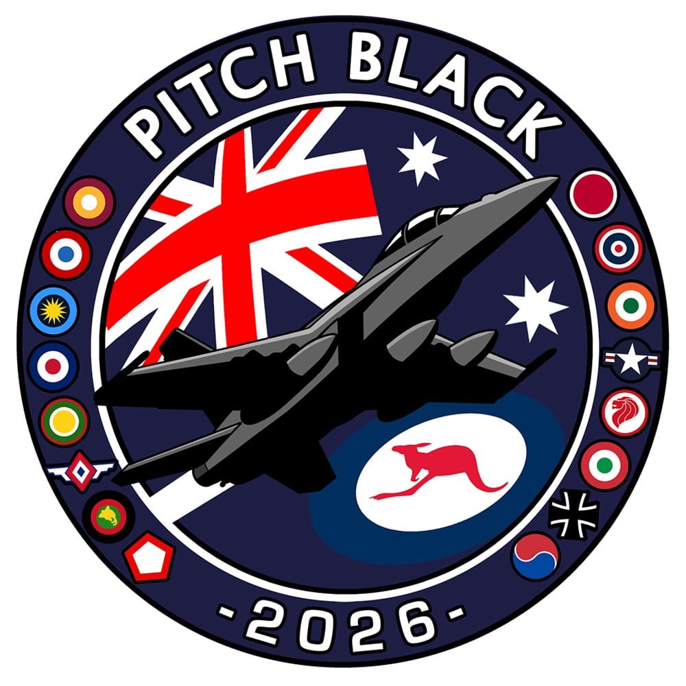Mach 5 Pitch Black 2026 Royal Australian Air Force F/A-18 Hornet Sticker