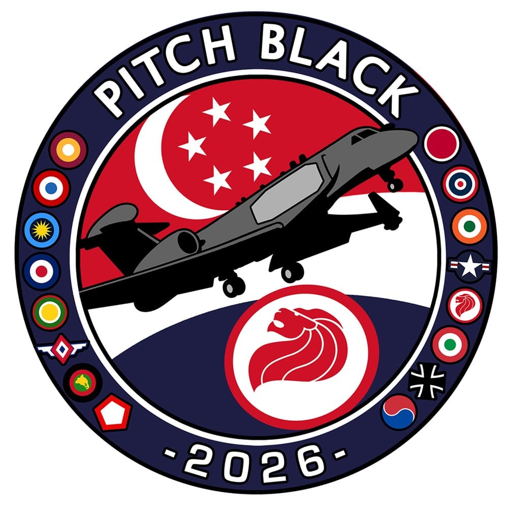 Mach 5 Pitch Black 2026 Republic of Singapore Air Force G-550 Sticker