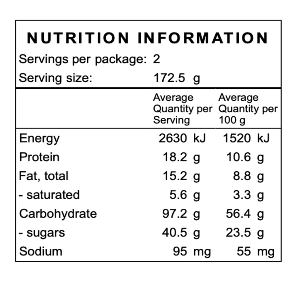 Campers Pantry Porridge With Apple, Banana & Hemp Hearts