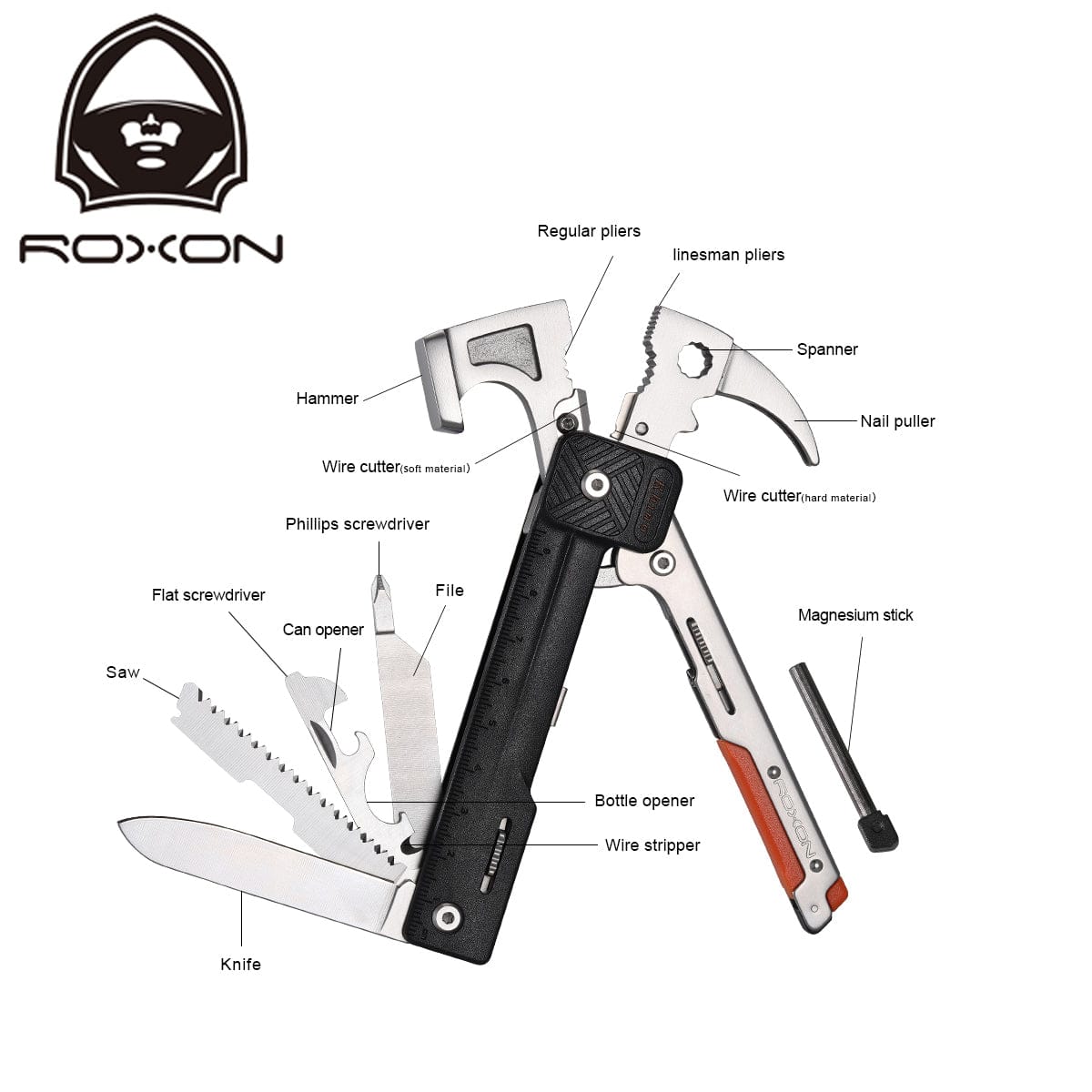 Roxon Hammer 17-in-1 Multi-Tool 3