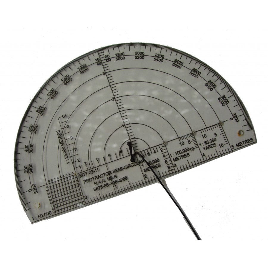 Military Template Tech 6In RAA Semi Circle Protractor-3