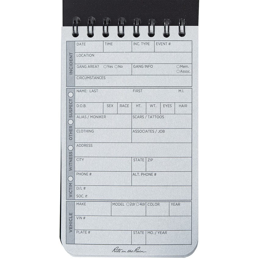 RITR 104 Field Interview Notebook