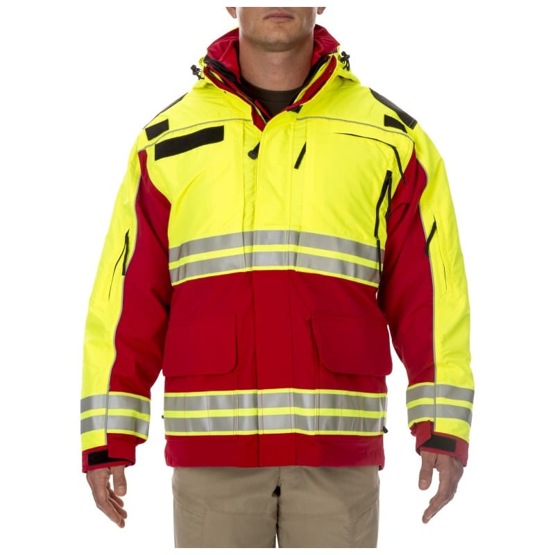 5.11 Responder Hi-Visibility Parka Range Red 1