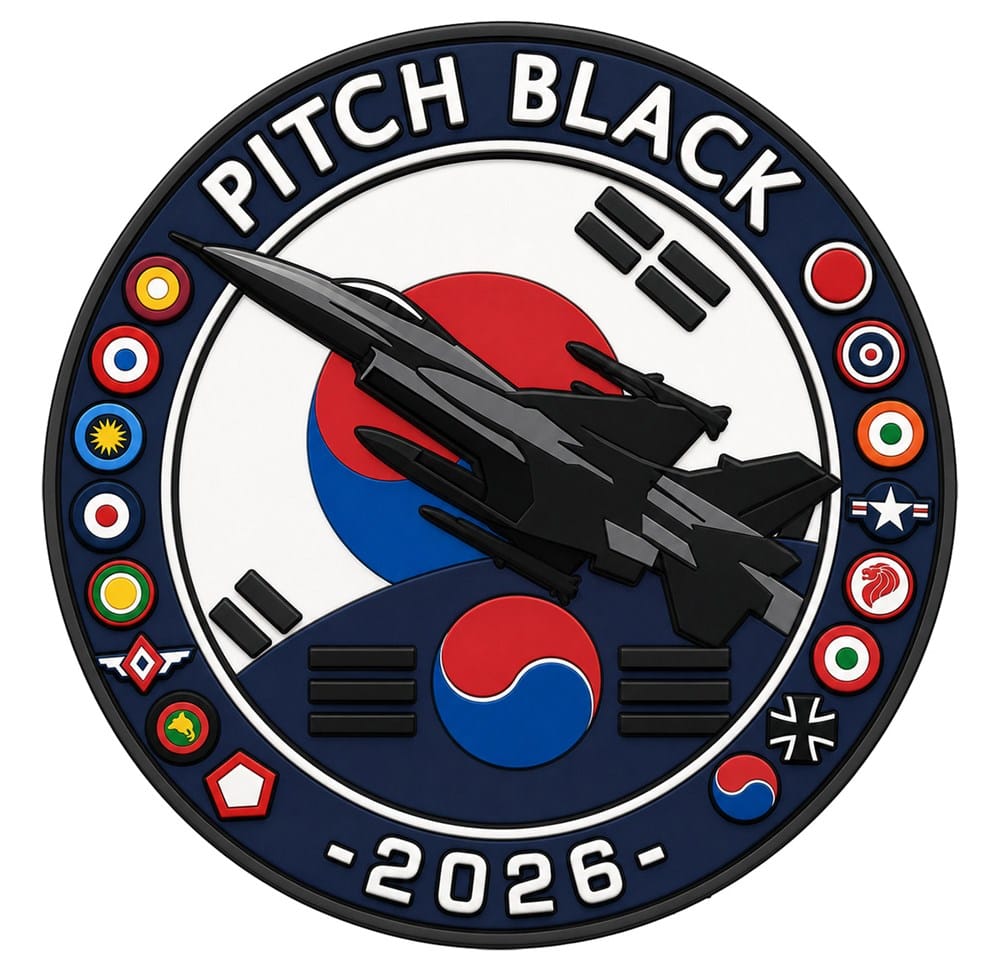 Mach 5 Pitch Black 2026 Republic of Korea Air Force KV-16V Patch