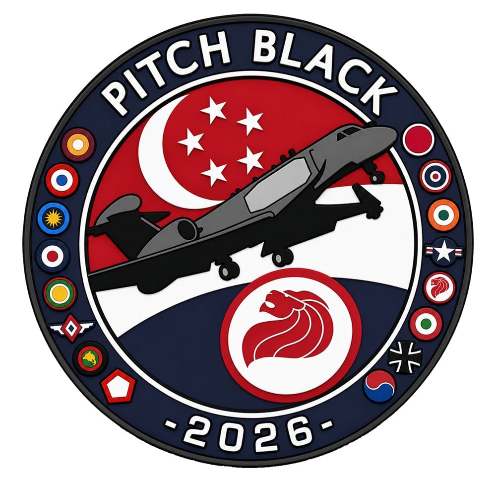 Mach 5 Pitch Black 2026 Republic of Singapore Air Force G-550 Patch