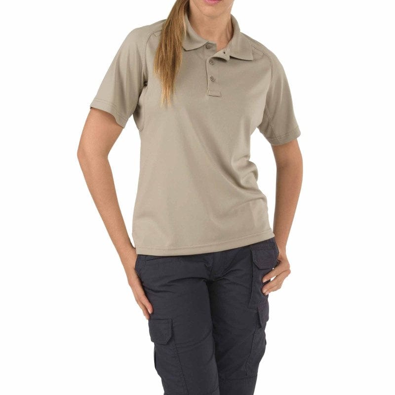 5.11 Women's Performance Short Sleeve Silver Tan Front