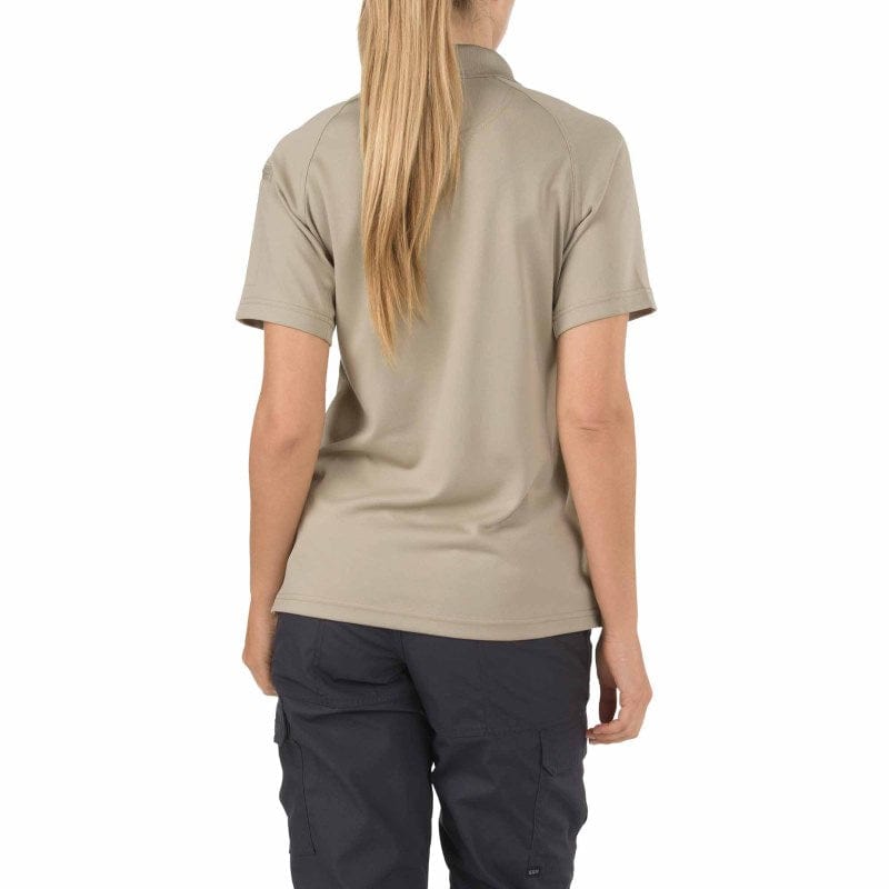 5.11 Women's Performance Short Sleeve Silver Tan Back