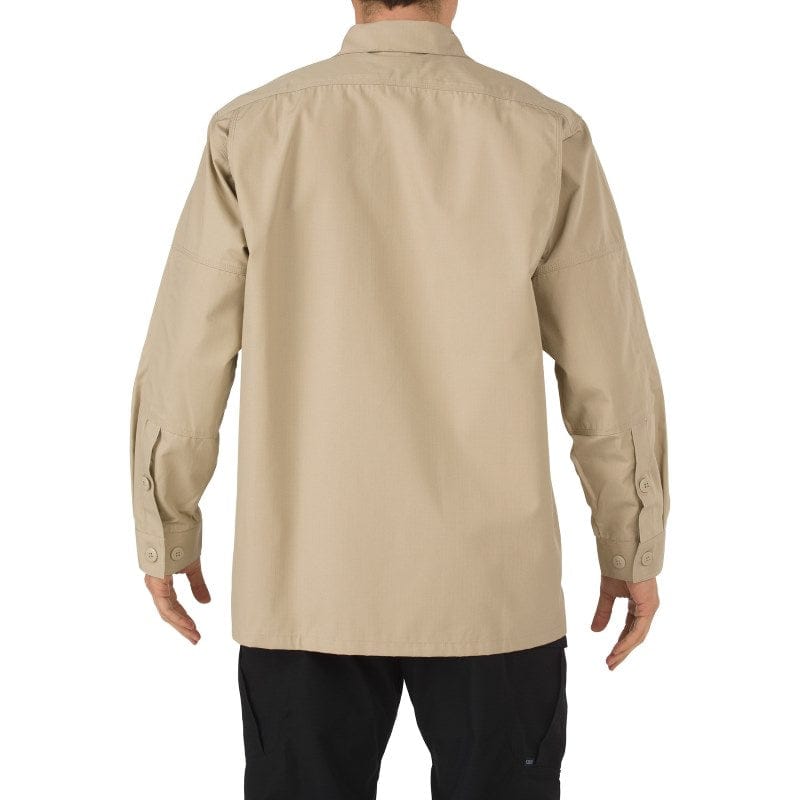 5.11 Ripstop TDU Long Sleeve Shirt TDU Khaki Back