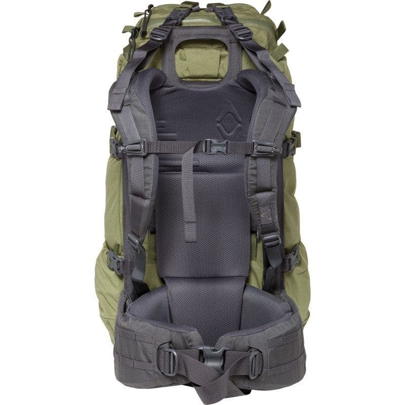 Mystery Ranch Terraframe 3-Zip 50 Pack Loden Back