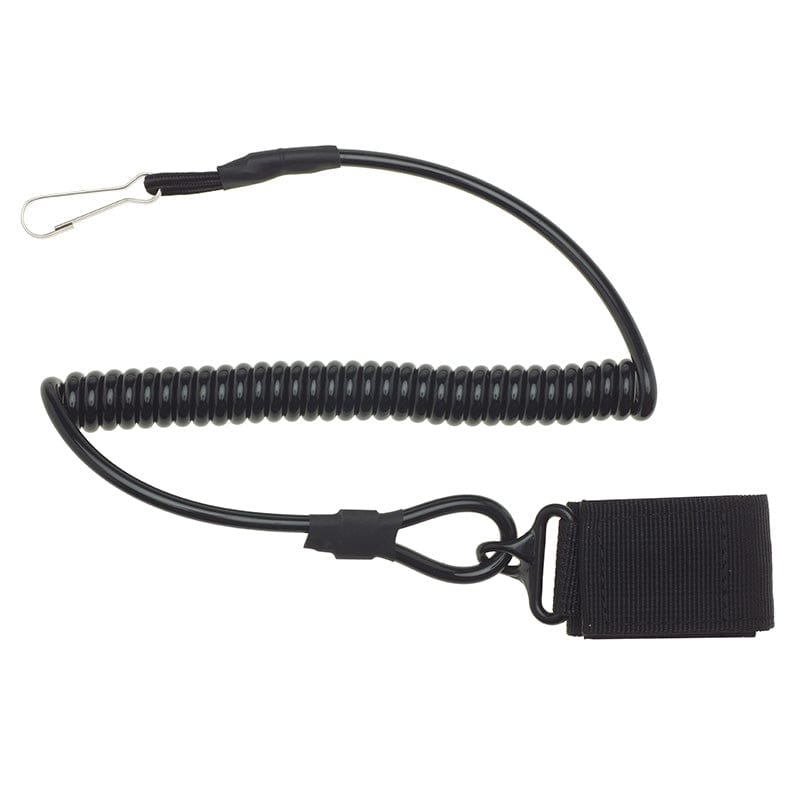 Valhalla Secure Spring Lanyard Sling with Belt Velcro Black