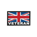 Valhalla UK Flag with Veteran PVC Patch