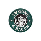 Valhalla I Love Guns and Bacon PVC Patch
