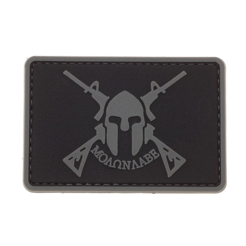 Valhalla Molon Labe Spartan with Two Rifles PVC Patch